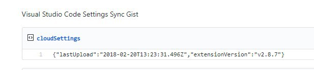 我的vscode gist同步，之前为什么搞了一下又放弃了，我都忘了...