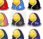 哈哈哈哈 一眼看出 这个包的作者是用android的，怪不得没有厨子家的表情