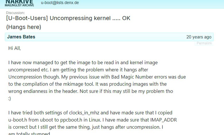 查一个uboot的问题的时候，误入藕花深处了，20年哎！